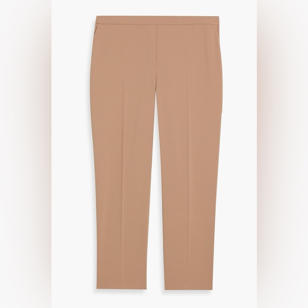 Theory Women's Camel Brown Tailored Trousers